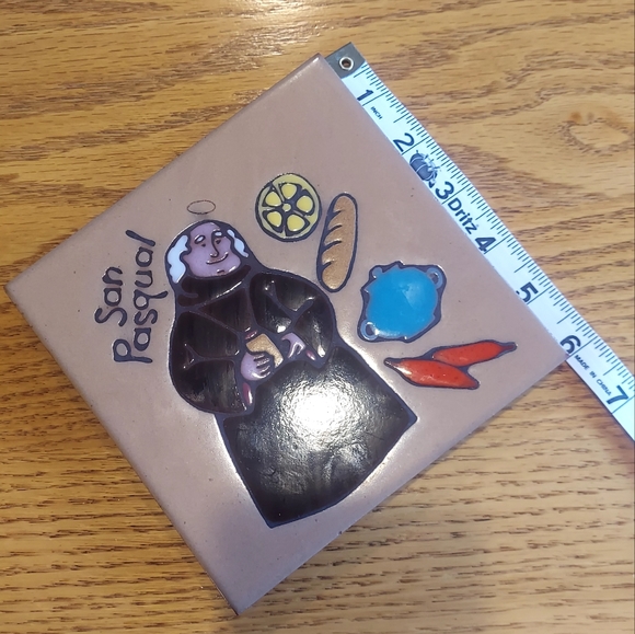 Masterworks Handcrafted Ceramic Tile Trivet, Made in USA - Picture 4 of 7